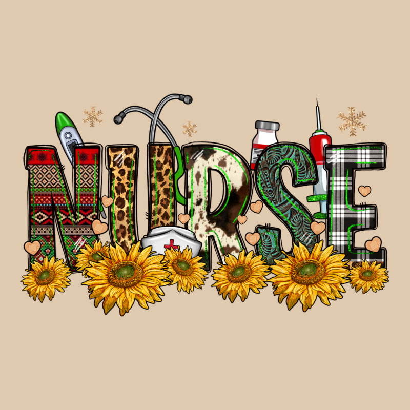 Christmas Nurse Sunflower Heavyweight Sweatshirt by FaDigitalArtStudio | Teevron
