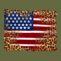 American Flag And Leopard Long Sleeve Tee | Teevron