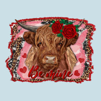 Be Mine Highland Cow Ladies Tee | Teevron