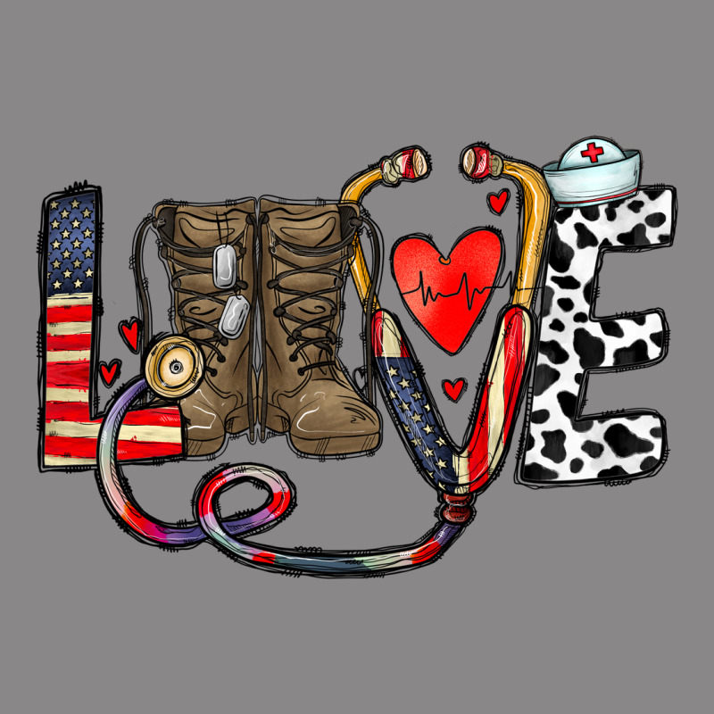 America Nurse Vintage Tee by CowhideDigitalArt | Teevron