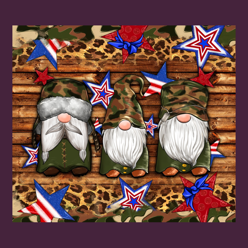 Camouflage Gnomes American Flag Star Leopard Long Sleeve Tee by Artiststas | Teevron