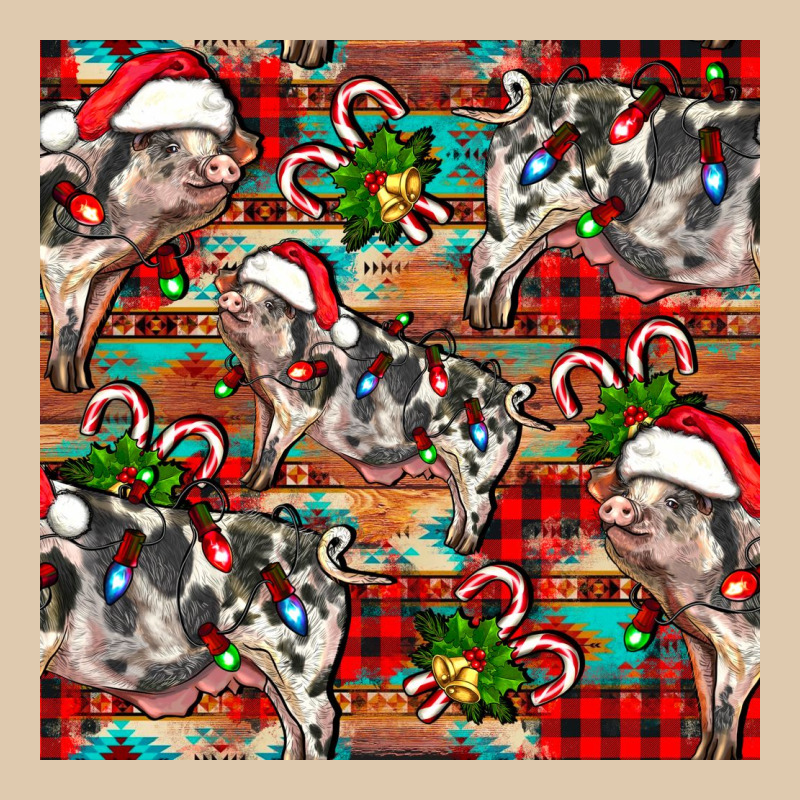 Christmas Pig  Aztec Heavyweight Sweatshirt by FaDigitalArtStudio | Teevron