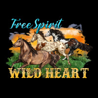 Free Spirit Wild Heart 3 Horses Zipper Hoodie | Teevron