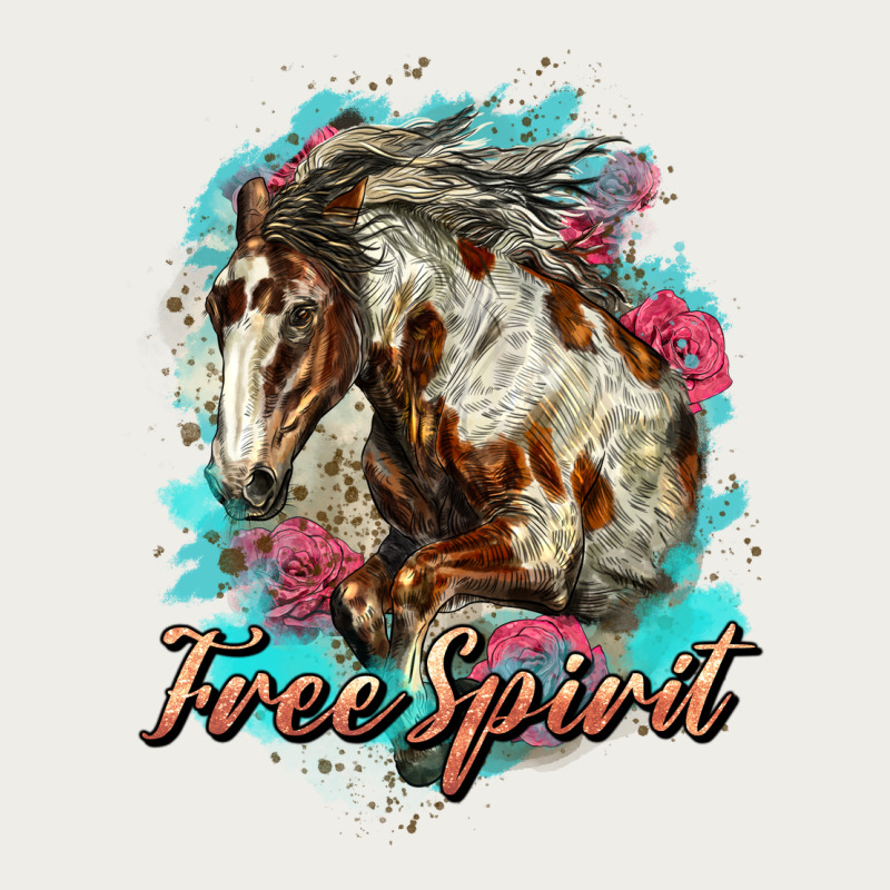 Free Spirit Mustang Horse Zipper Hoodie by LillyAllenDesigns | Teevron