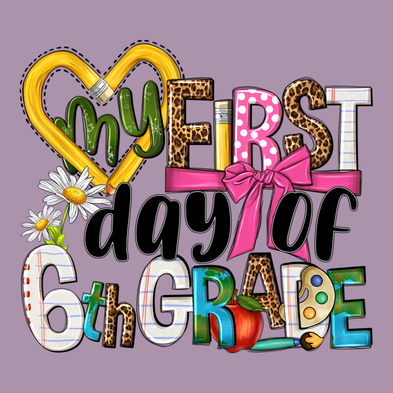 My First Day Of 6th Grade Heavyweight Hoodie by NancyCooperArtShop | Teevron
