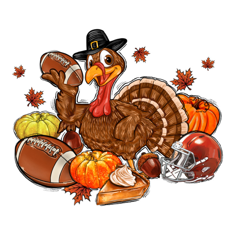 Football Turkey Thanksgiving Premium Sweatshirt by MaliasSmallBusiness | Teevron