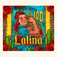 Hundred Percent Latina Strong Woman Premium Hoodie | Teevron