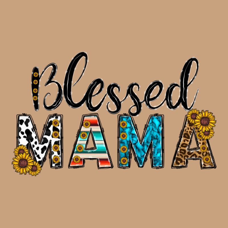 Blessed Mama Vintage Tee by CowhideDigitalArt | Teevron