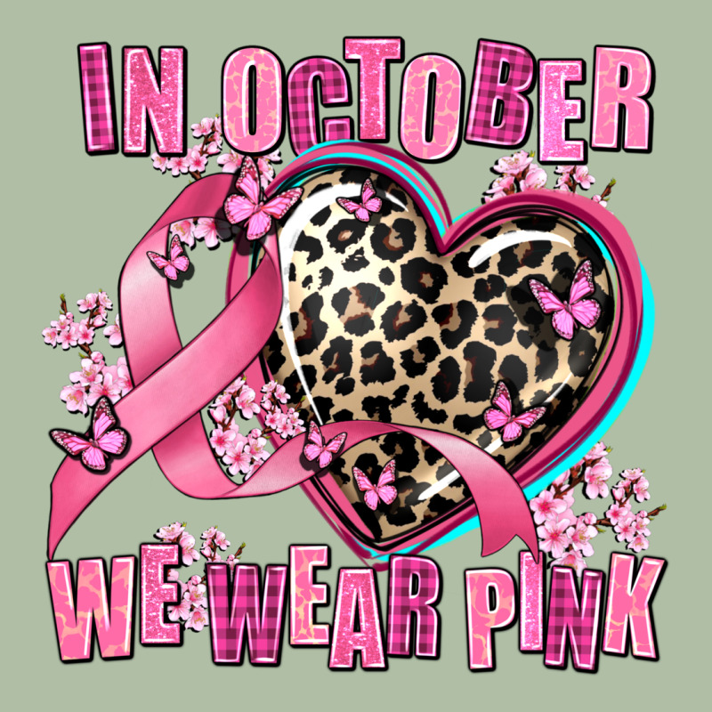 Western Leopard  In October We Wear Pink Heart Urban Heavy Tee by AdoDesignShop | Teevron