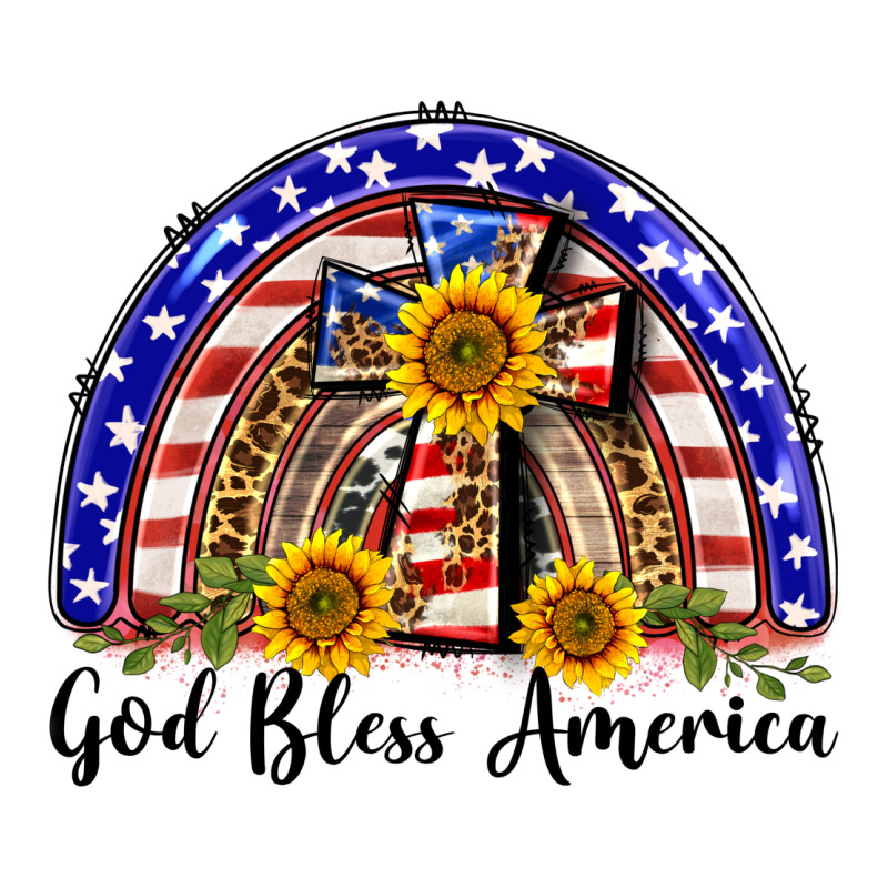 God Bless America  Rainbow Premium Tee by BarkalooDesign | Teevron