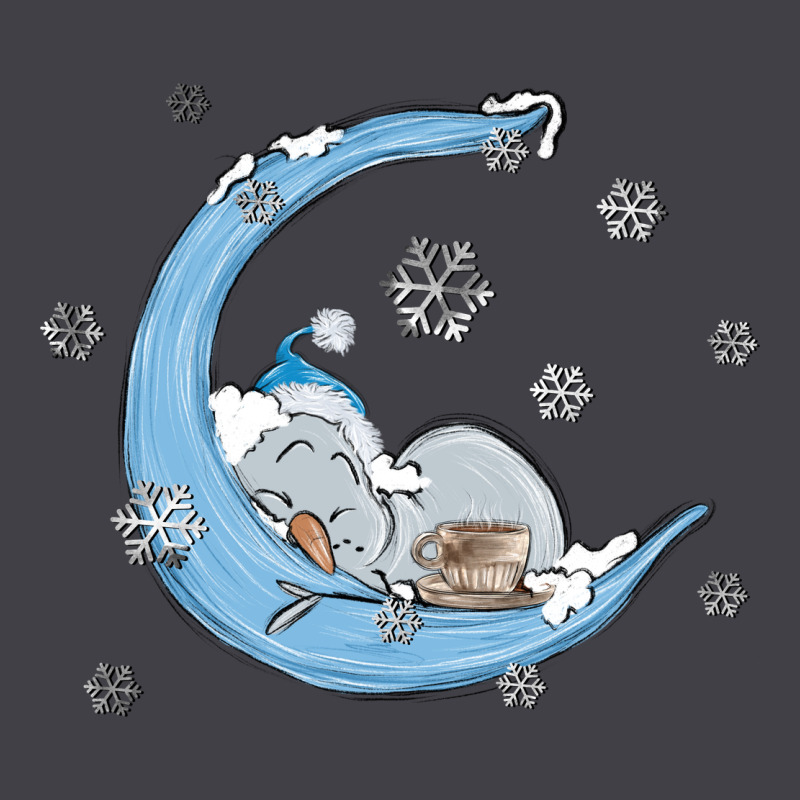 Snowman And Moon Heavyweight Hoodie by MaliasSmallBusiness | Teevron