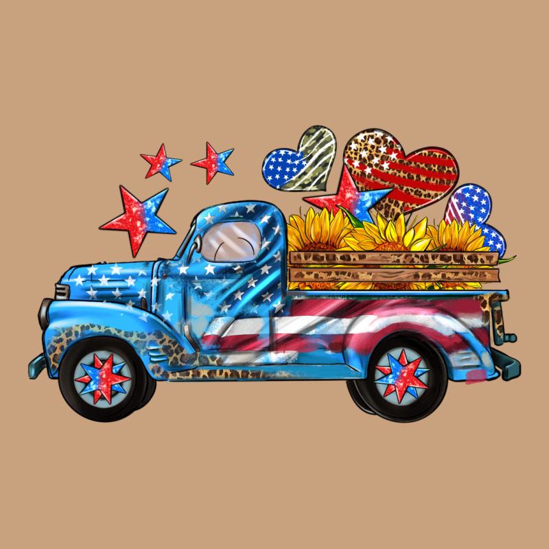 American Truck And Flag With Stars Vintage Tee by HRA Design Shop | Teevron
