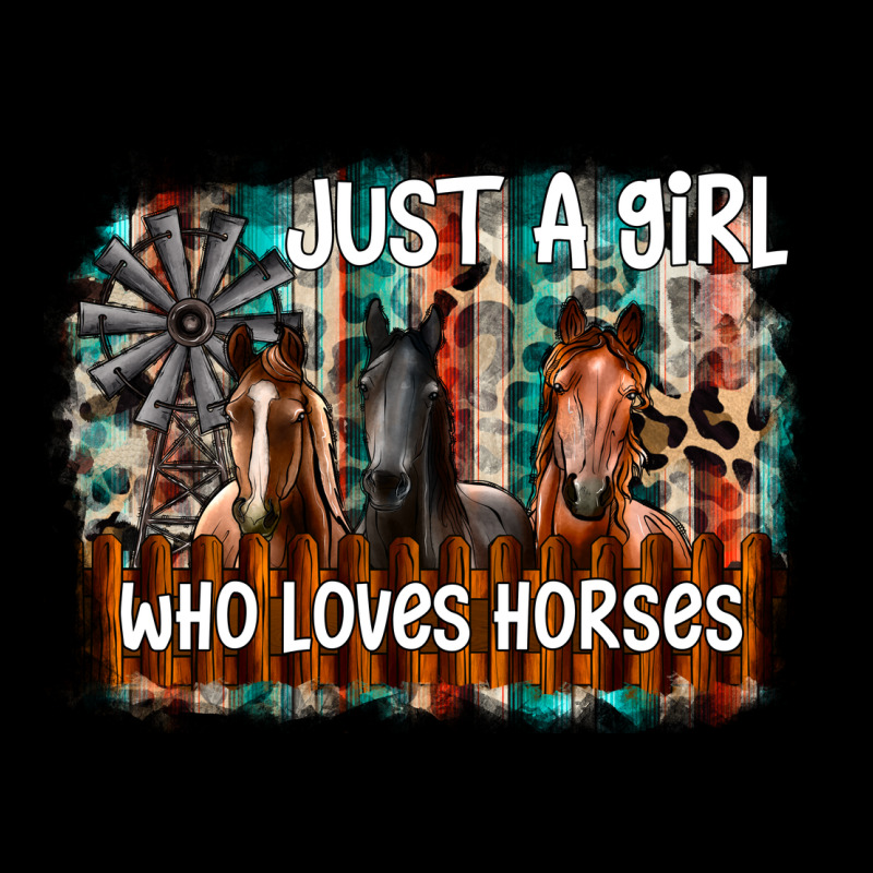 Just A Girl Who Loves Horses Heavyweight Sweatshirt by CowhideDigitalArt | Teevron