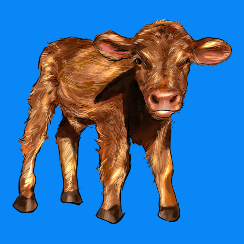 Red Angus Calf Zipper Hoodie by LillyAllenDesigns | Teevron