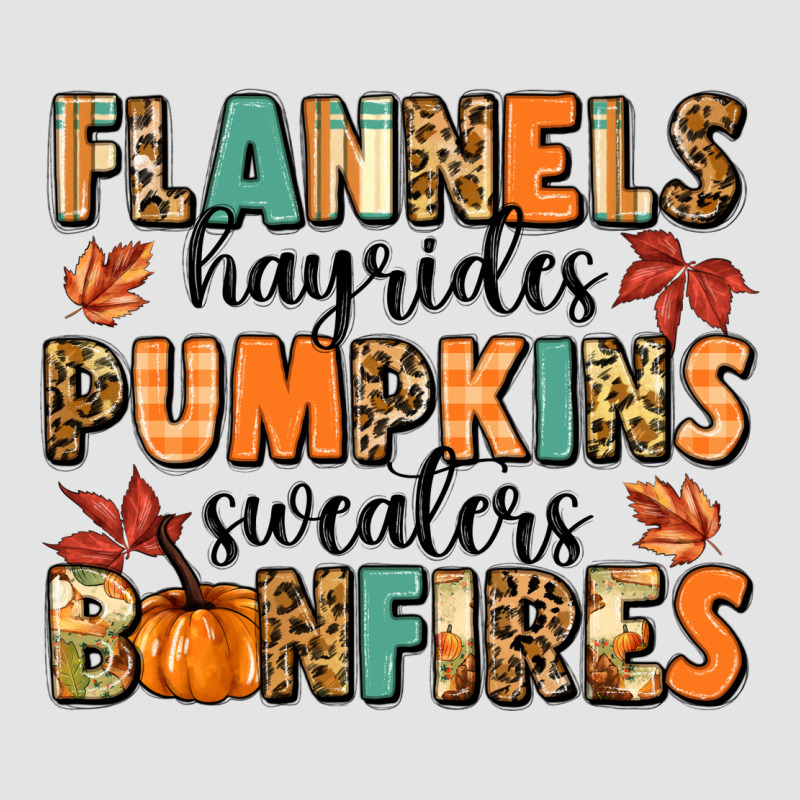 Flannels Hayrides Pumpkinsbonfires Premium Sweatshirt by MaliasSmallBusiness | Teevron