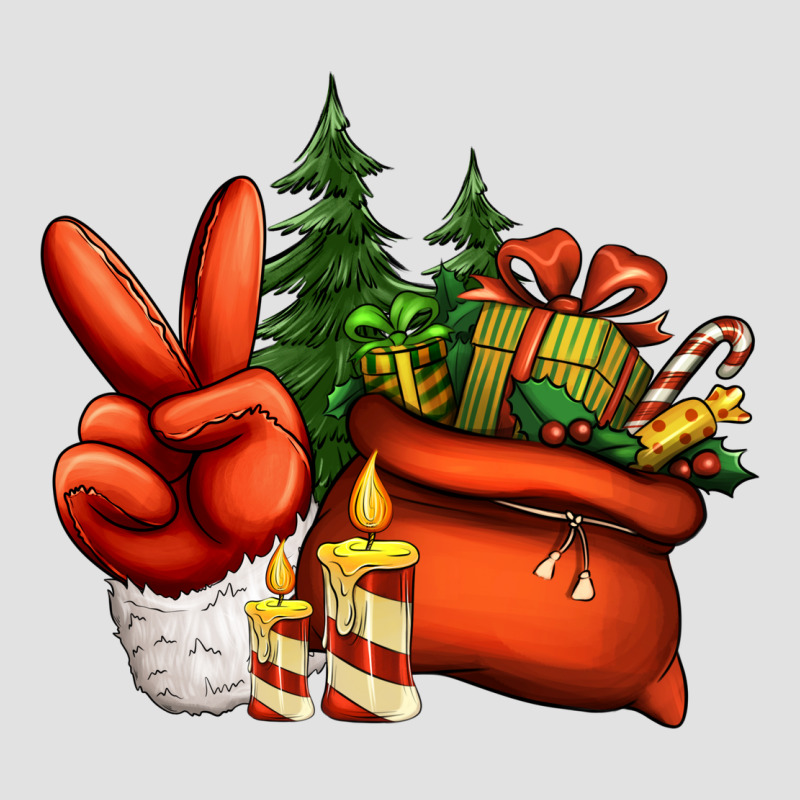 Christmas Santa Claus Peace Hand Premium Hoodie by Jasminsmagicworld | Teevron