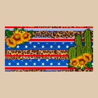 Usa Sunflower And Cactus License Plate Heavyweight Sweatshirt | Teevron