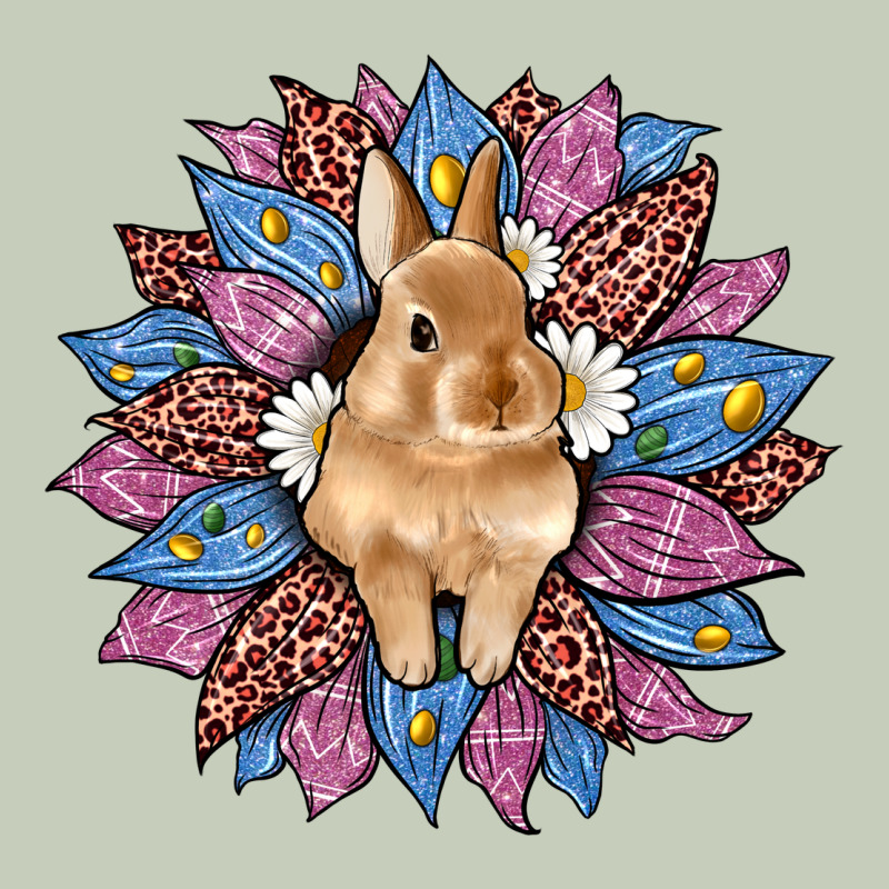 Easter Leopard Bunny Sunflower Long Sleeve Tee by Artiststas | Teevron