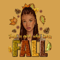 Just A Girl Who Loves Fall Afro Woman Urban Hoodie | Teevron