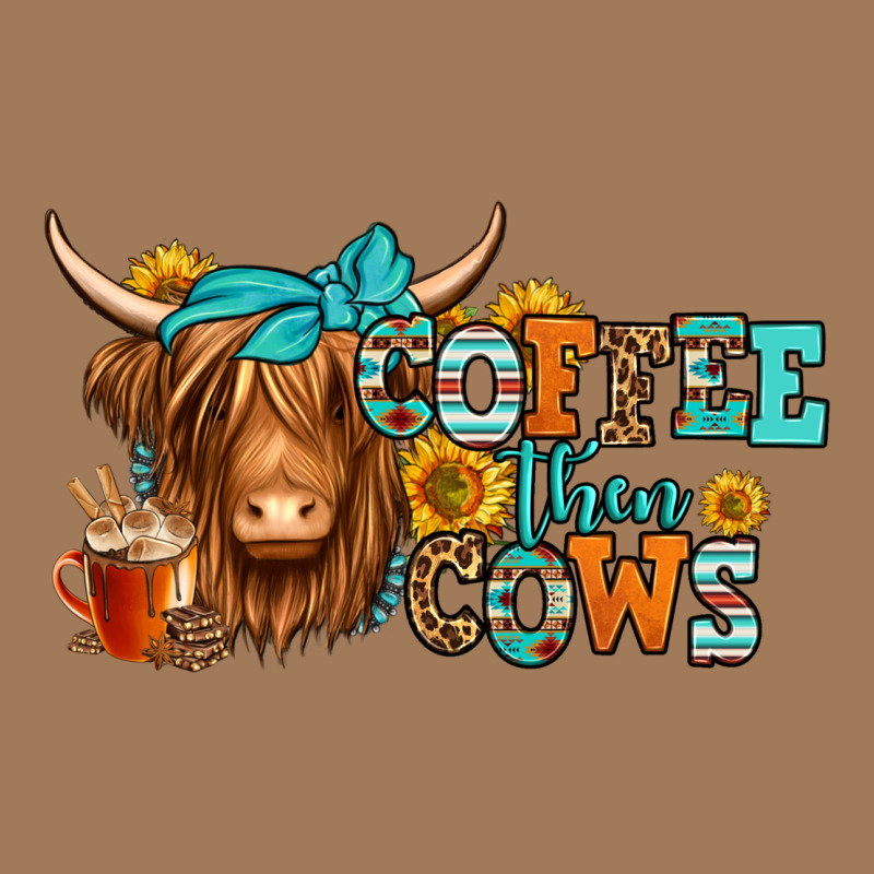 Coffee Then Cows Longhaired Cow Classic Tee by Jasminsmagicworld | Teevron