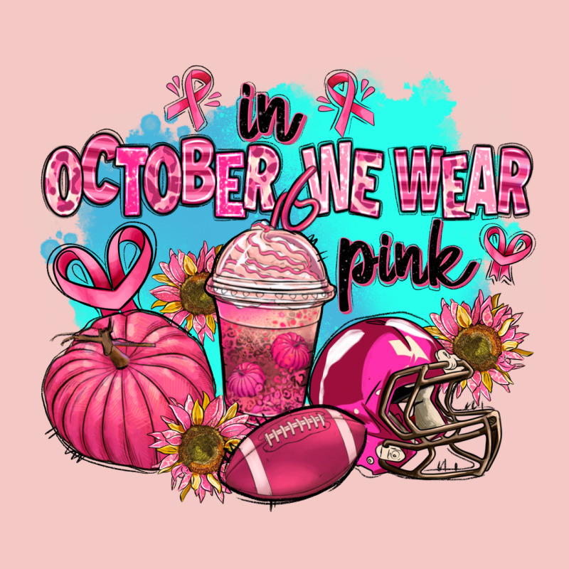 In October We Wear Pink American Football Urban Heavy Tee by AdoDesignShop | Teevron