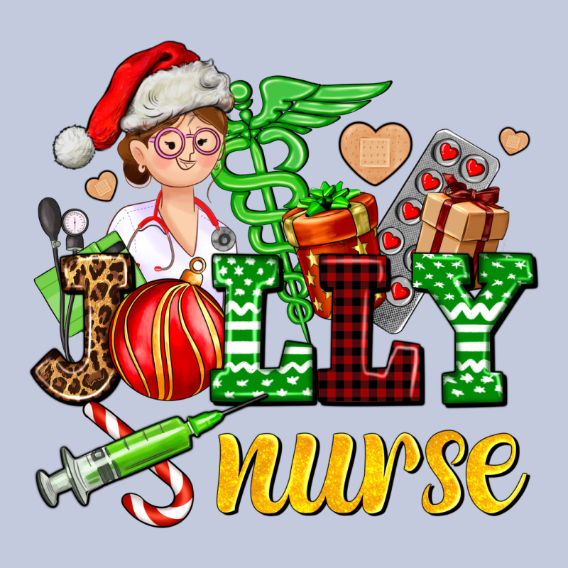 Jolly Nurse With Christmas Element Long Sleeve Tee by AdoDesignShop | Teevron