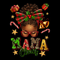 Mama Claus Afro Messy Bun Urban Hoodie | Teevron