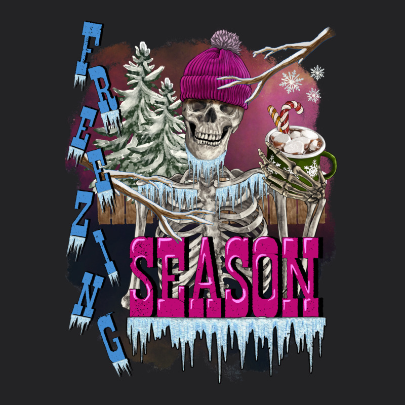 Freezing Season Skeleton Vintage Tee by FaDigitalArtStudio | Teevron
