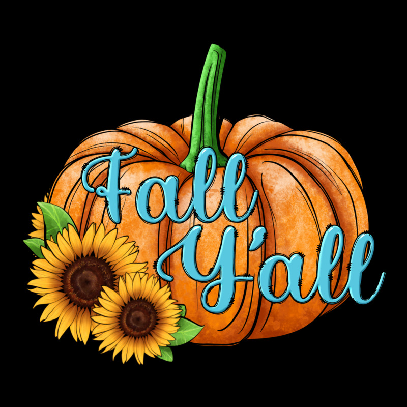 Fall Y'all Pumpkin Long Sleeve Tee by JahusDesignShop | Teevron