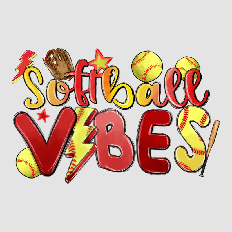 Softball Vibes Premium Sweatshirt by MaliasSmallBusiness | Teevron