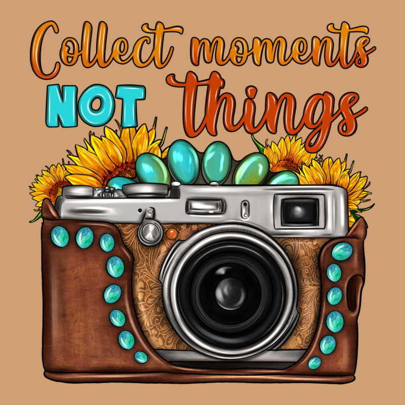 Collect Moments Not Things Sunflower Gemstone Vintage Camera Vintage Tee by FaDigitalArtStudio | Teevron