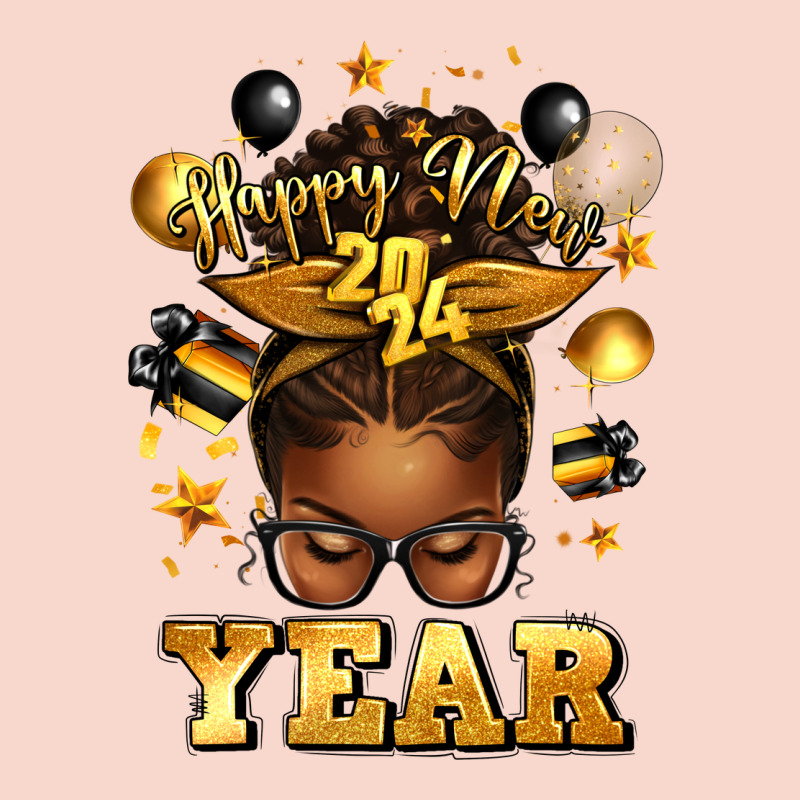 Happy New Year Afro Messy Bun Urban Hoodie by texasbilliewilder | Teevron