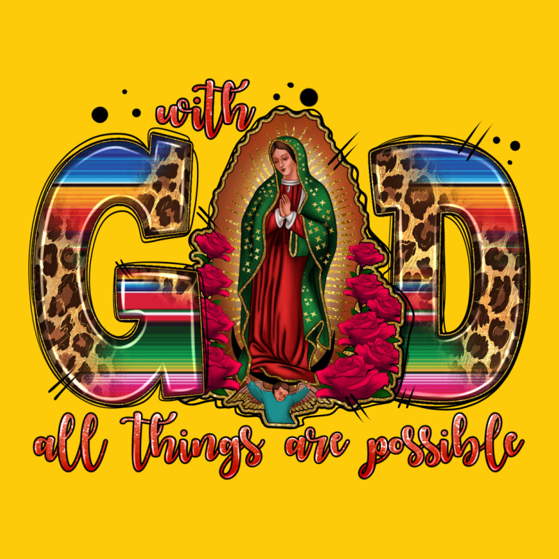 With God All Things Are Possible Lady Of Guadalupe Premium Hoodie by Jasminsmagicworld | Teevron