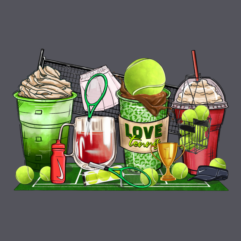 Tennis Coffee Cups Vintage Hoodie by Zillion Design Studio | Teevron
