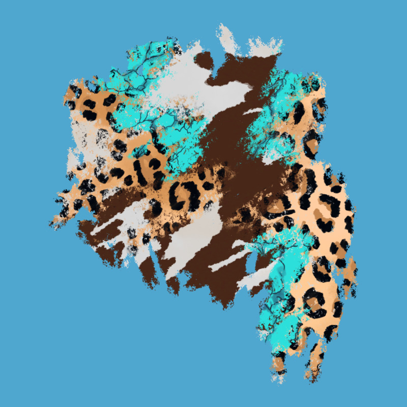 Cowhide Leopard Turquoise Patch Premium Hoodie by AdoDesignShop | Teevron