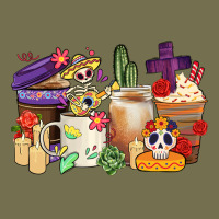 Mexican Dia De Los Muertos Coffee Cups Vintage Hoodie | Teevron