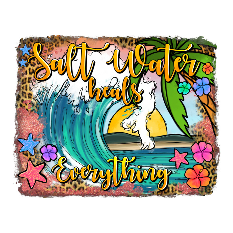 Salt Water Heals Everything Zipper Hoodie by Jasminsmagicworld | Teevron