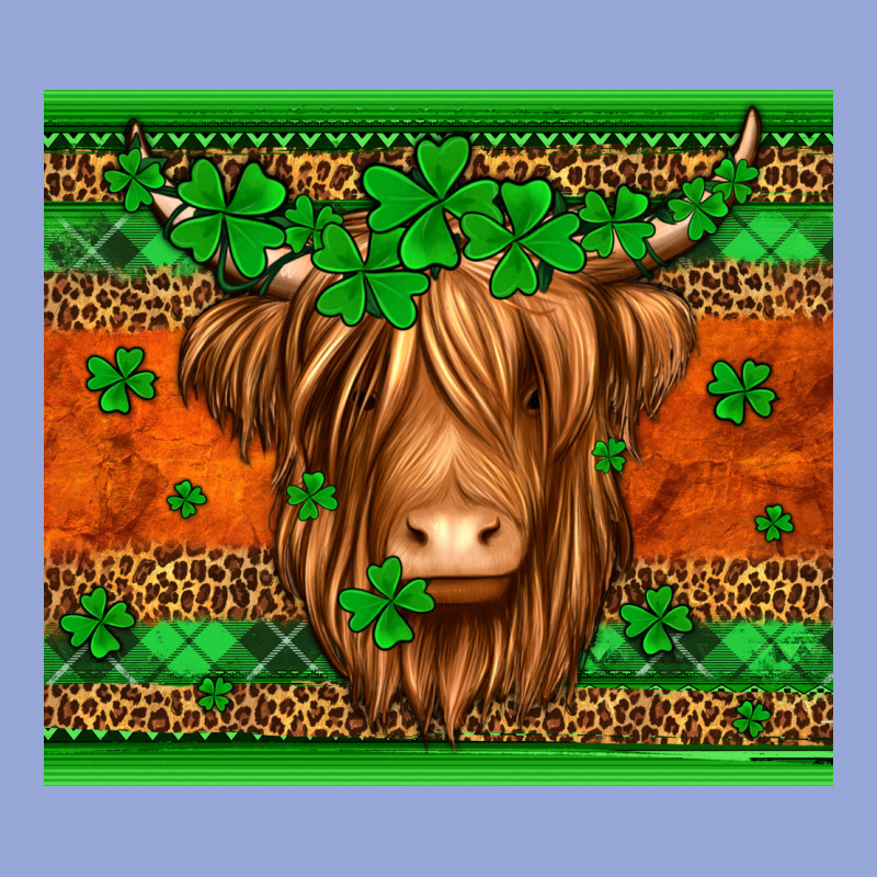St Patricks Day Long Haired Cow Classic Tee by Jasminsmagicworld | Teevron