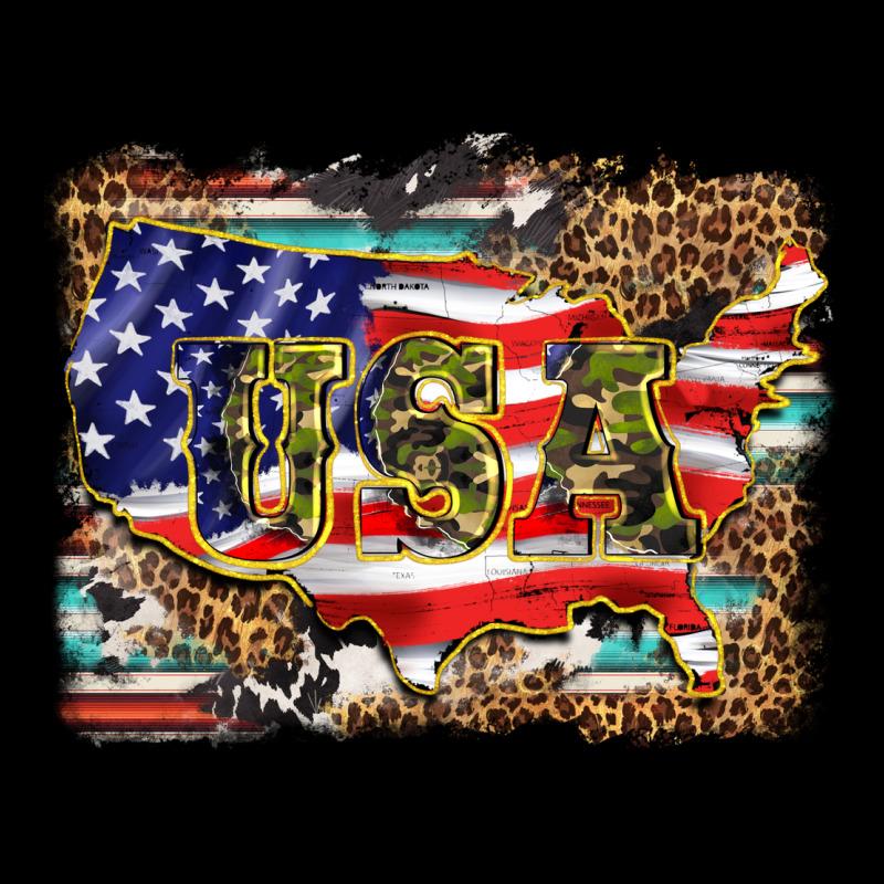 Western America Map Usa Premium Tee by BarkalooDesign | Teevron