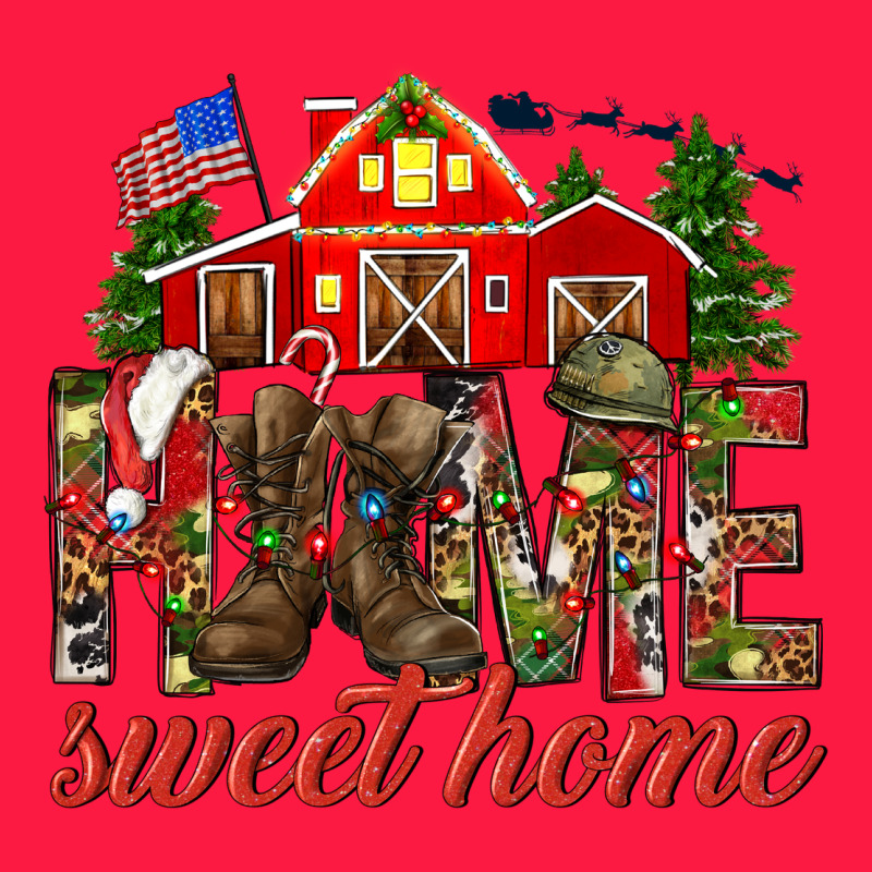 Army Christmas Home Sweet Home Zipper Hoodie by NancyCooperArtShop | Teevron