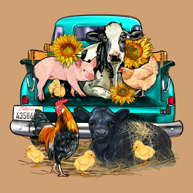 Farm Truck Farm Animals Vintage Tee by FaDigitalArtStudio | Teevron