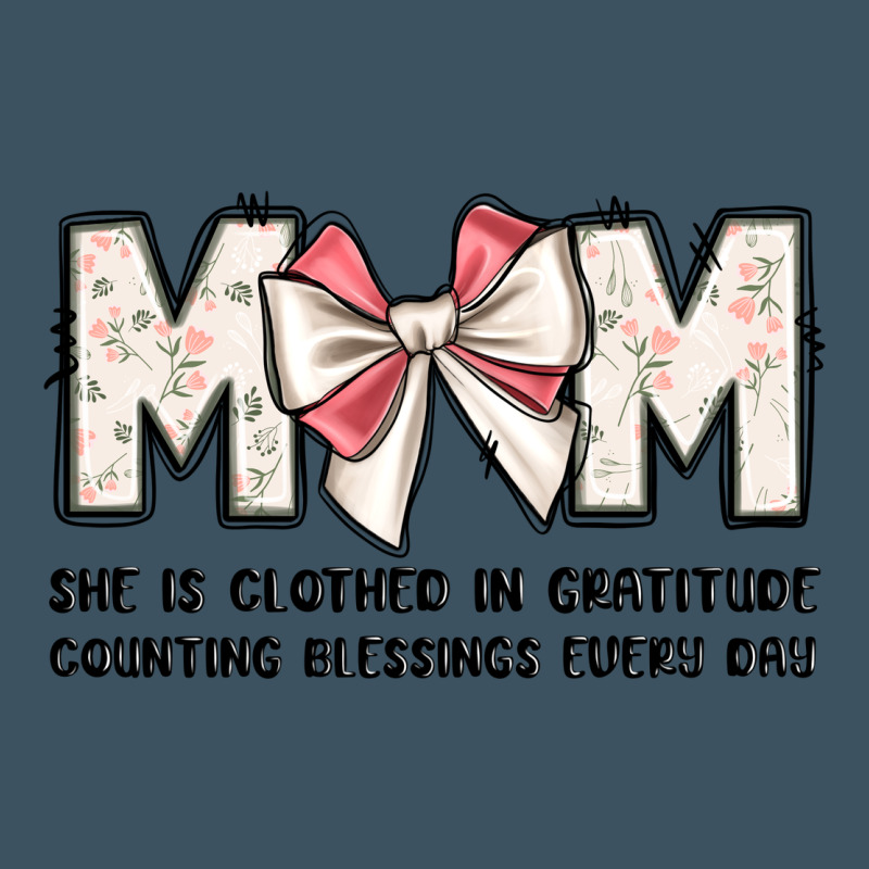 Mom She Is Clothed In Gratitude Counting Blessings Urban Heavy Tee by JahusDesignShop | Teevron