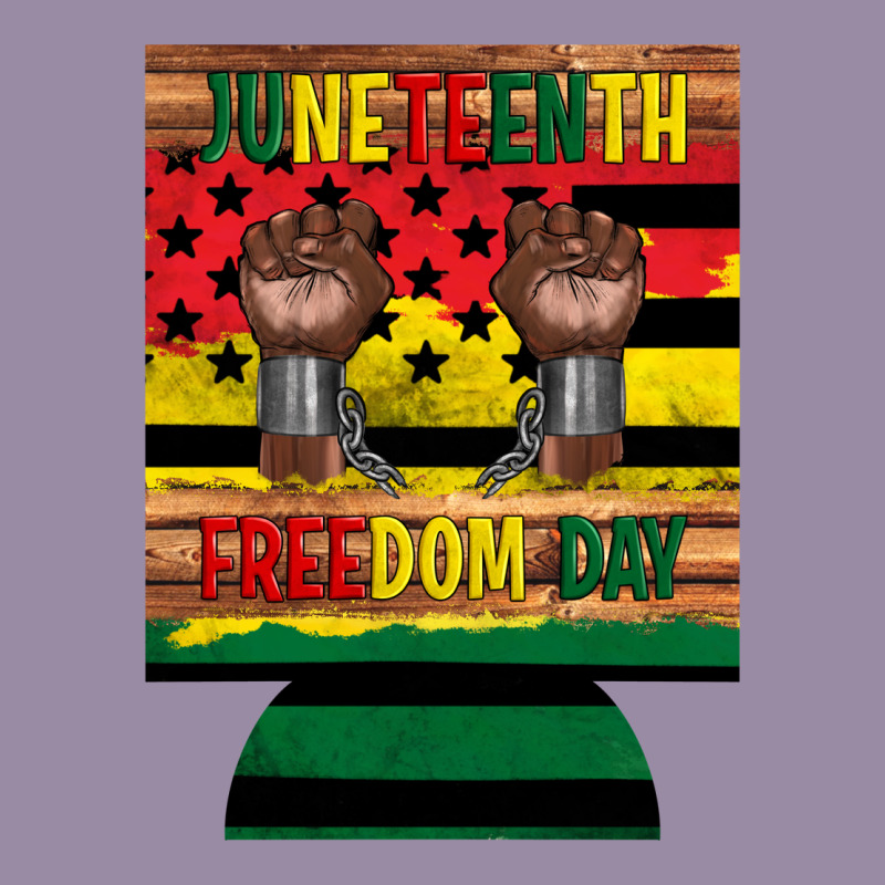 Juneteenth Freedom Day 12 Oz Can Cooler (regular) 2 Classic Tee by Artiststas | Teevron