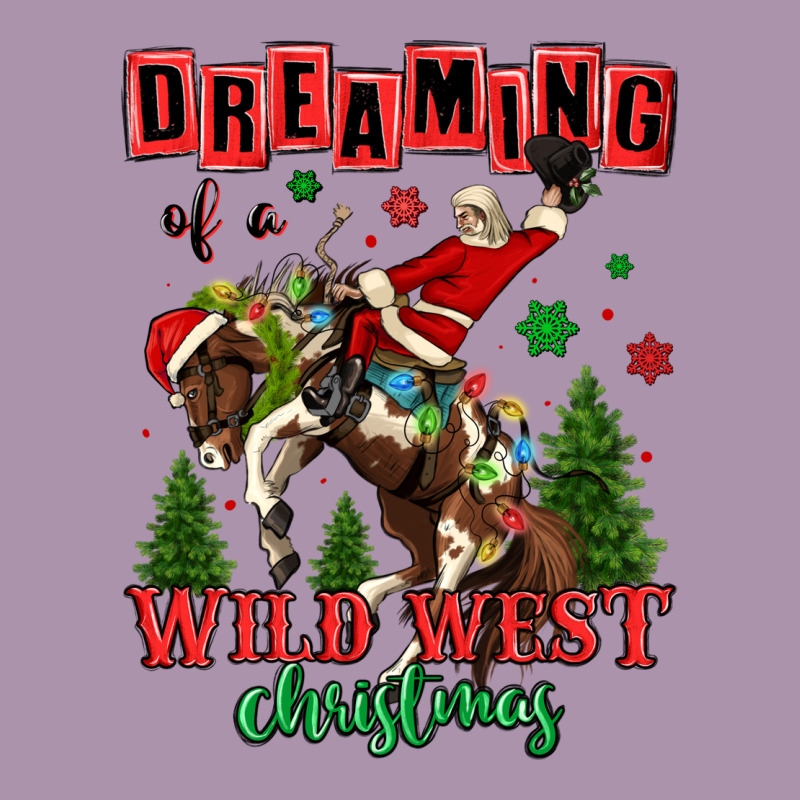 Dreaming Of A Wild West Christmas Cowboy Santa Heavyweight Hoodie by MaliasSmallBusiness | Teevron