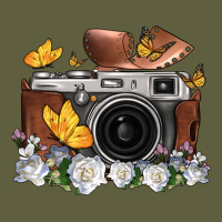 Floral Butterfly Film Roll Vintage Camera Vintage Tee | Teevron
