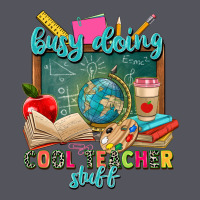 Busy Doing Cool Teacher Stuff Vintage Hoodie | Teevron