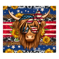 4th of july longhaired cow tumbler | Teevron