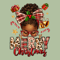 Merry Christmas Afro Messy Bun Urban Hoodie | Teevron
