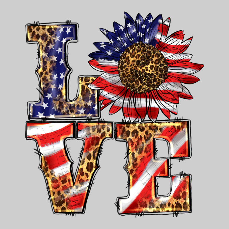 Patriotic Sunflower Love Premium Tee by BarkalooDesign | Teevron