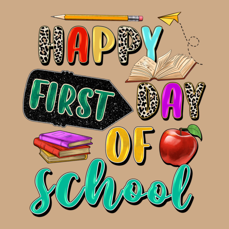 Happy First Day Of School Vintage Hoodie by Zillion Design Studio | Teevron